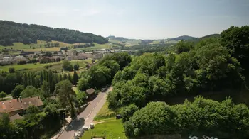 Terrain vue côté